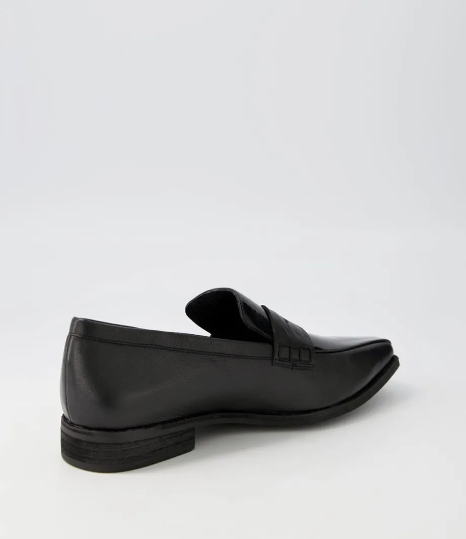Agape Black Patent Leather Loafers
