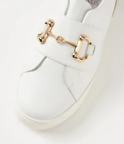 Aldwin W White Leather Sneakers