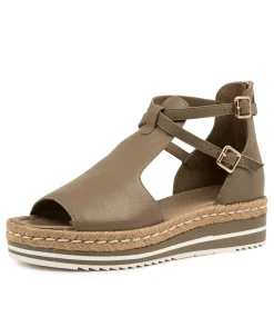 Alexys Dk Khaki Leather