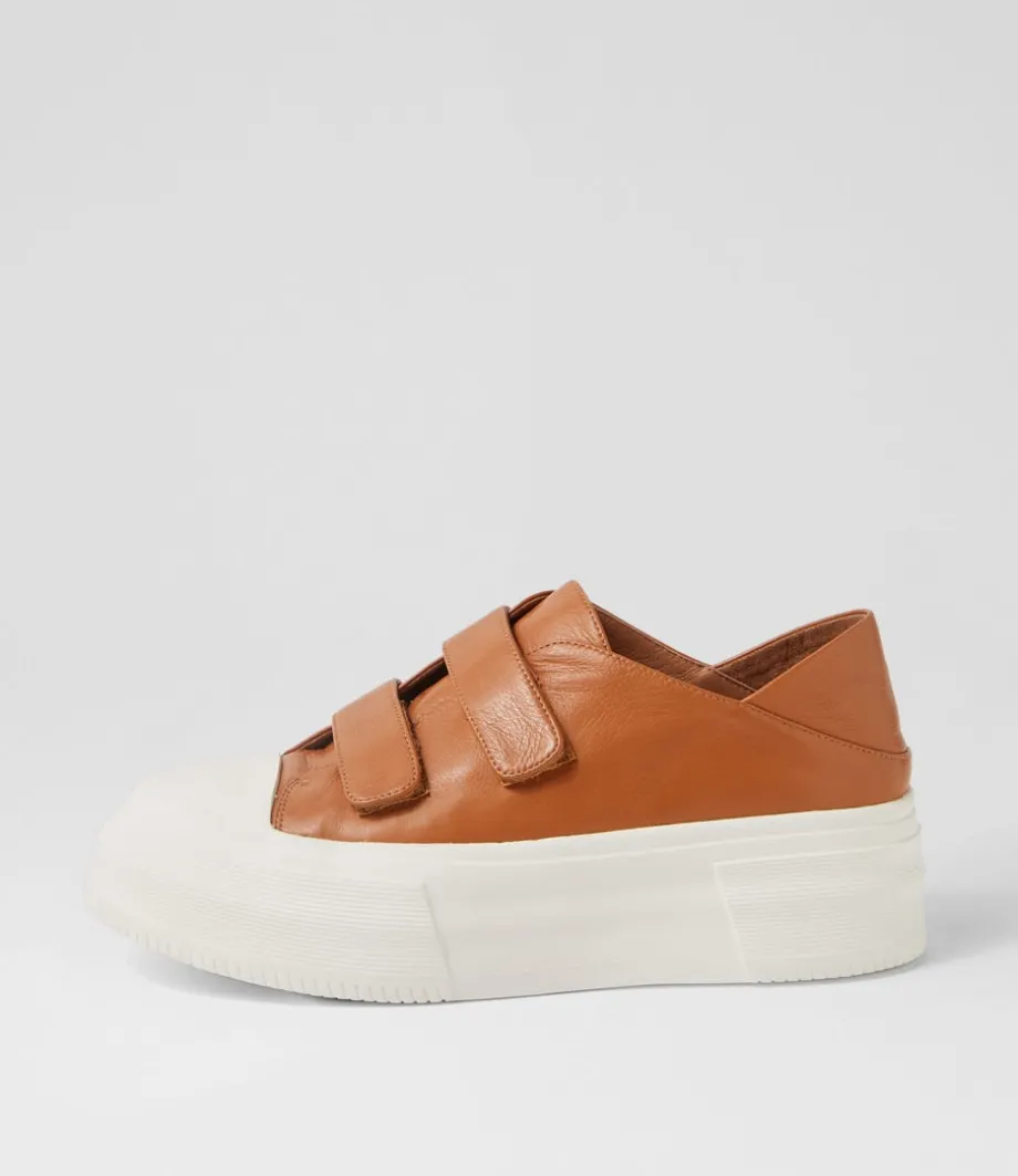 Alpin Scotch White Leather Stitch Sneakers