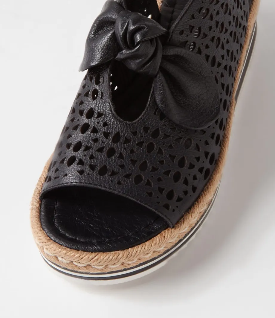 Altona Black Leather Sandals