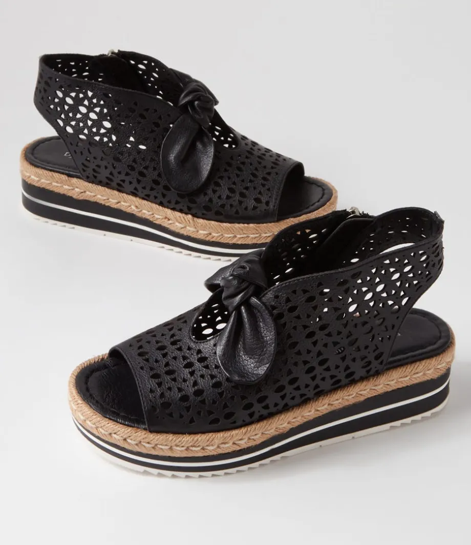 Altona Black Leather Sandals