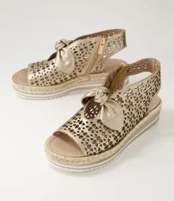 Altona Champagne Rope Leather Espadrilles