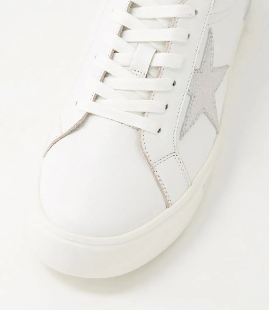 Alysia W White Silver Speckle Multi Sneakers