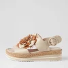 Amare Almond Natural Multi Leather Espadrilles