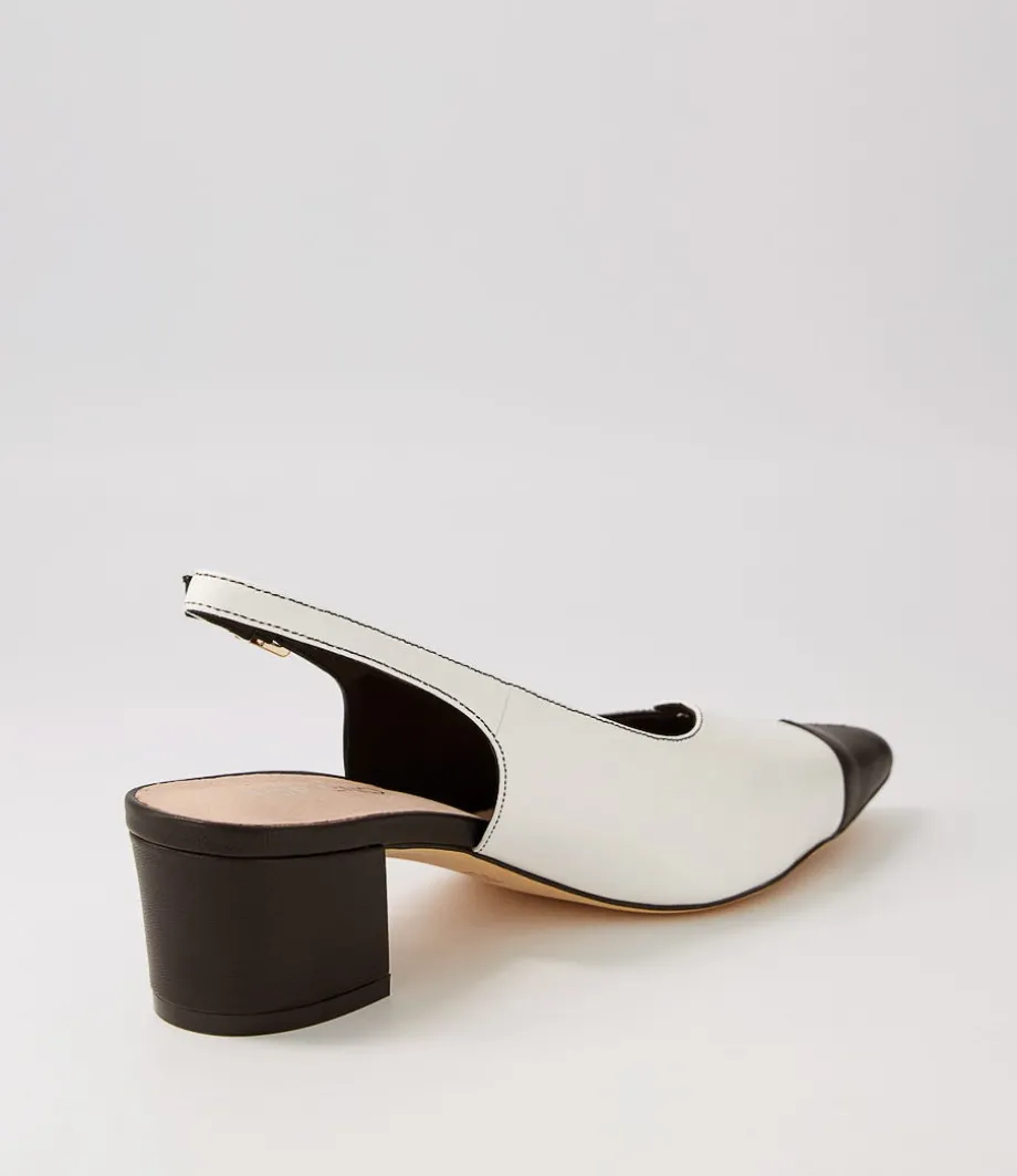 Amedeo Black White Multi Heels
