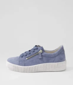 Amelia Nautic White Suede Sneakers