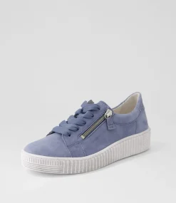 Amelia Nautic White Suede Sneakers