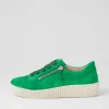 Amelia Verde Beige Suede Sneakers