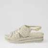Amiri Platinum Rope Woven Sandals