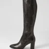Ammies Black Leather Knee High Boots