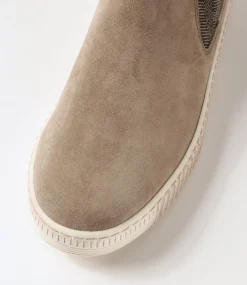 Angels Beige Suede Chelsea Boots