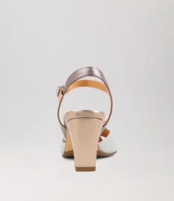 Antonia W Metallic Multi Leather Sandals