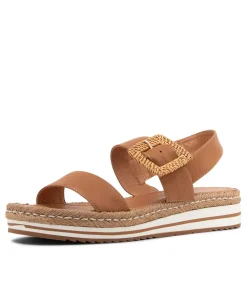 Antons Dark Tan Leather Espadrilles