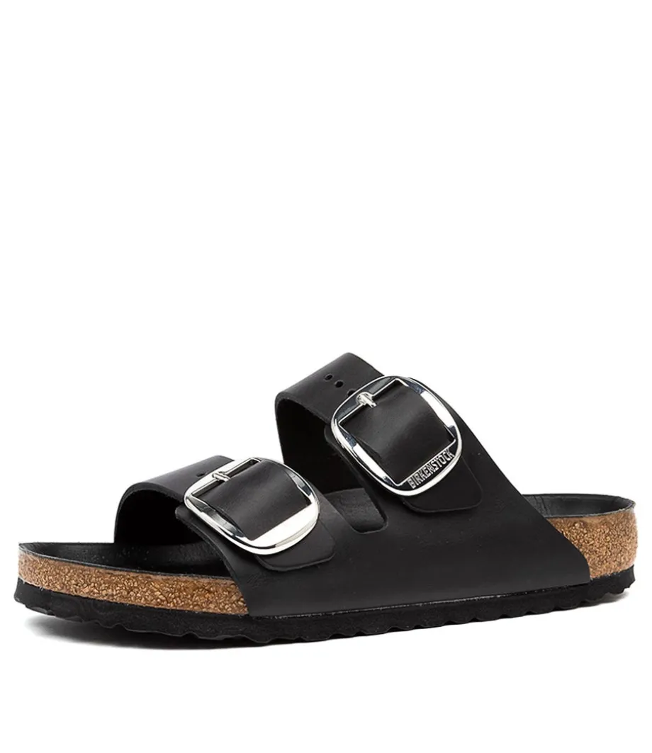 Arizona Big Buckle Black Oiled Leather