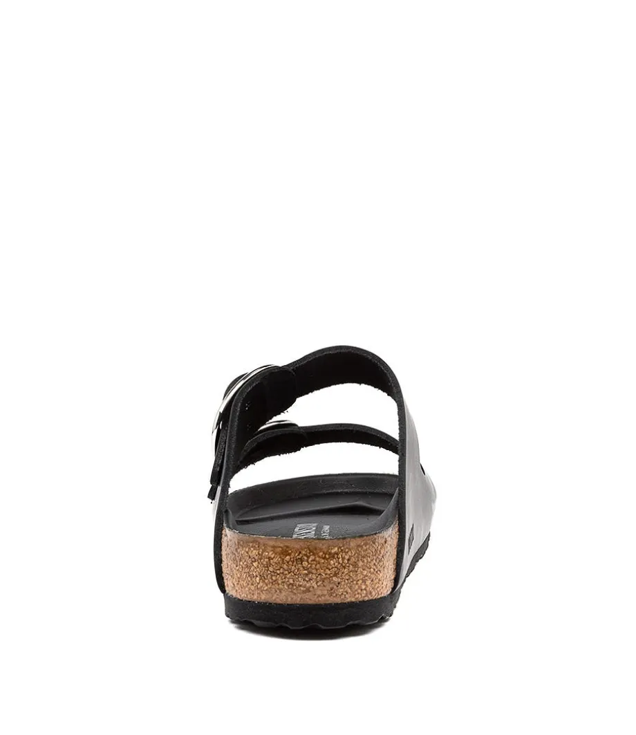 Arizona Big Buckle Black Oiled Leather