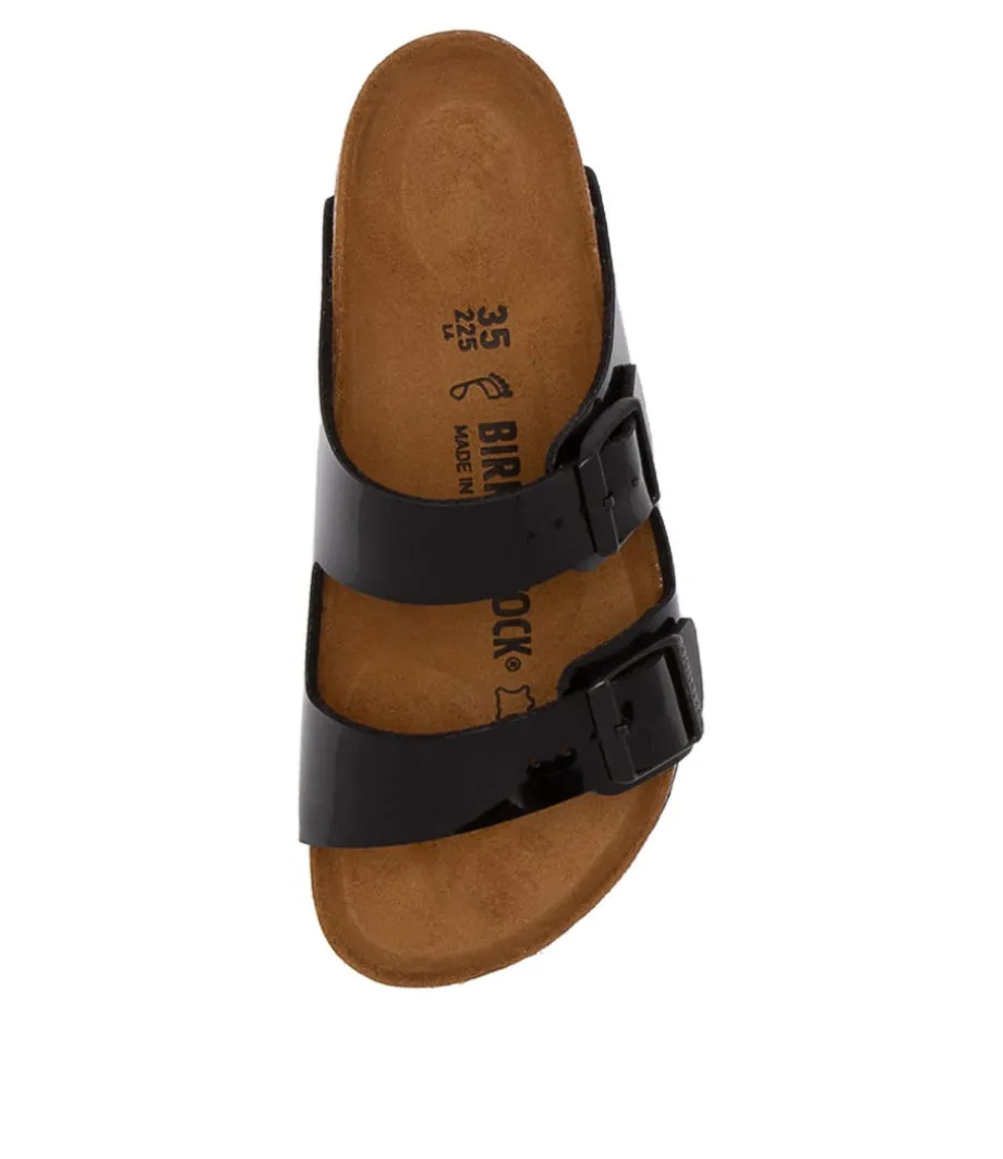 Arizona Black Patent Birko-Flor Slides