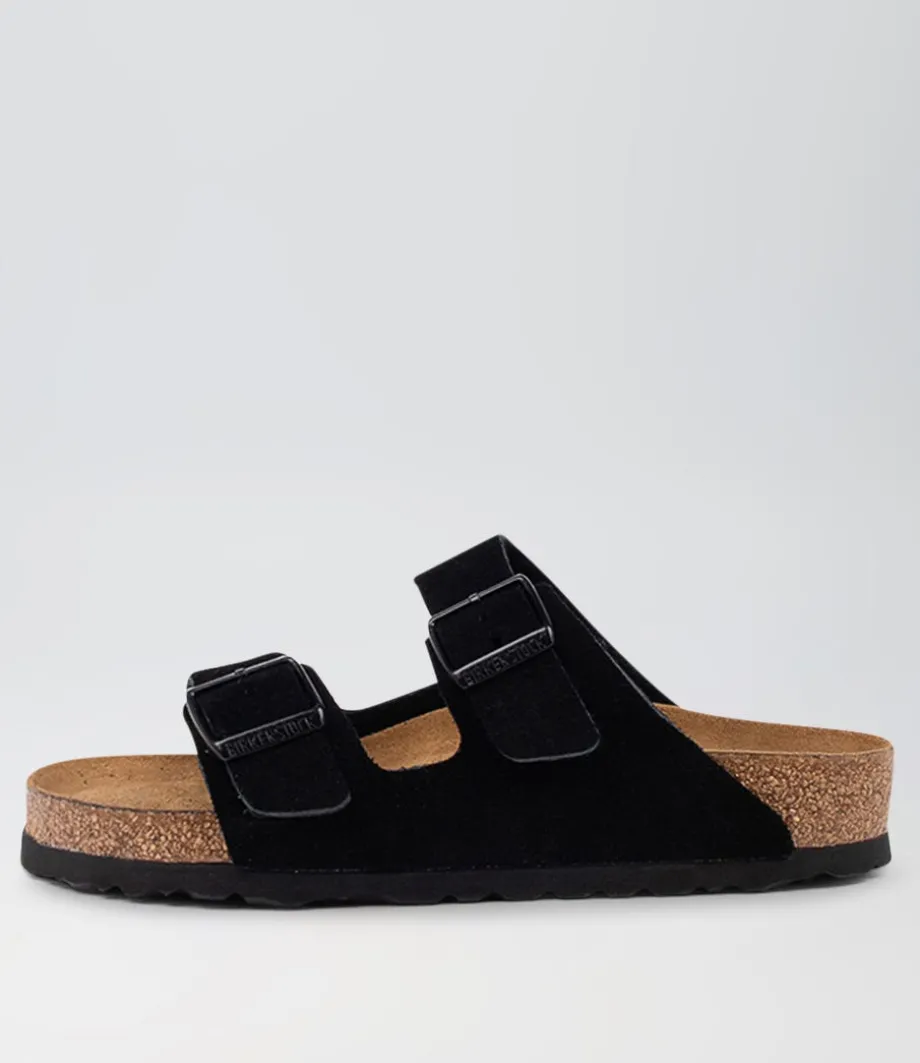 Arizona Sfb Black Suede Slides