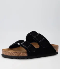 Arizona Sfb Black Suede Slides
