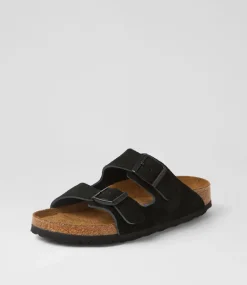 Arizona Sfb Su Narrow W Black Suede Slides