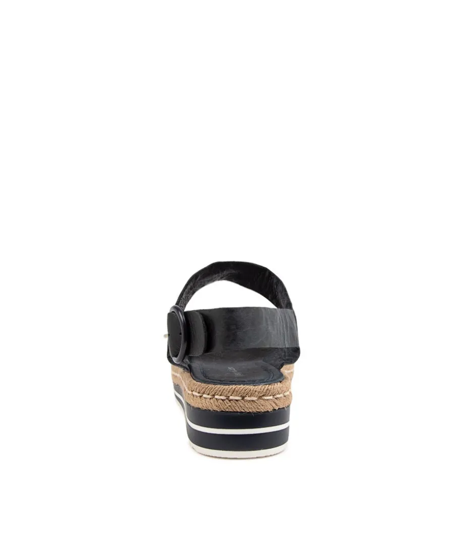 Atha Lrg Navy Leather