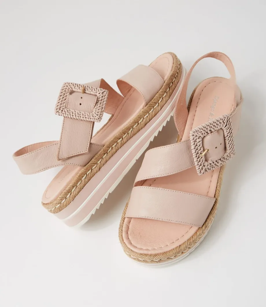 Atory Rose Leather Sandals