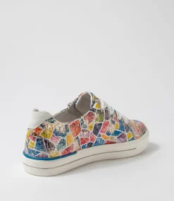 Audry W Bright Metallic Multi Leather Sneakers