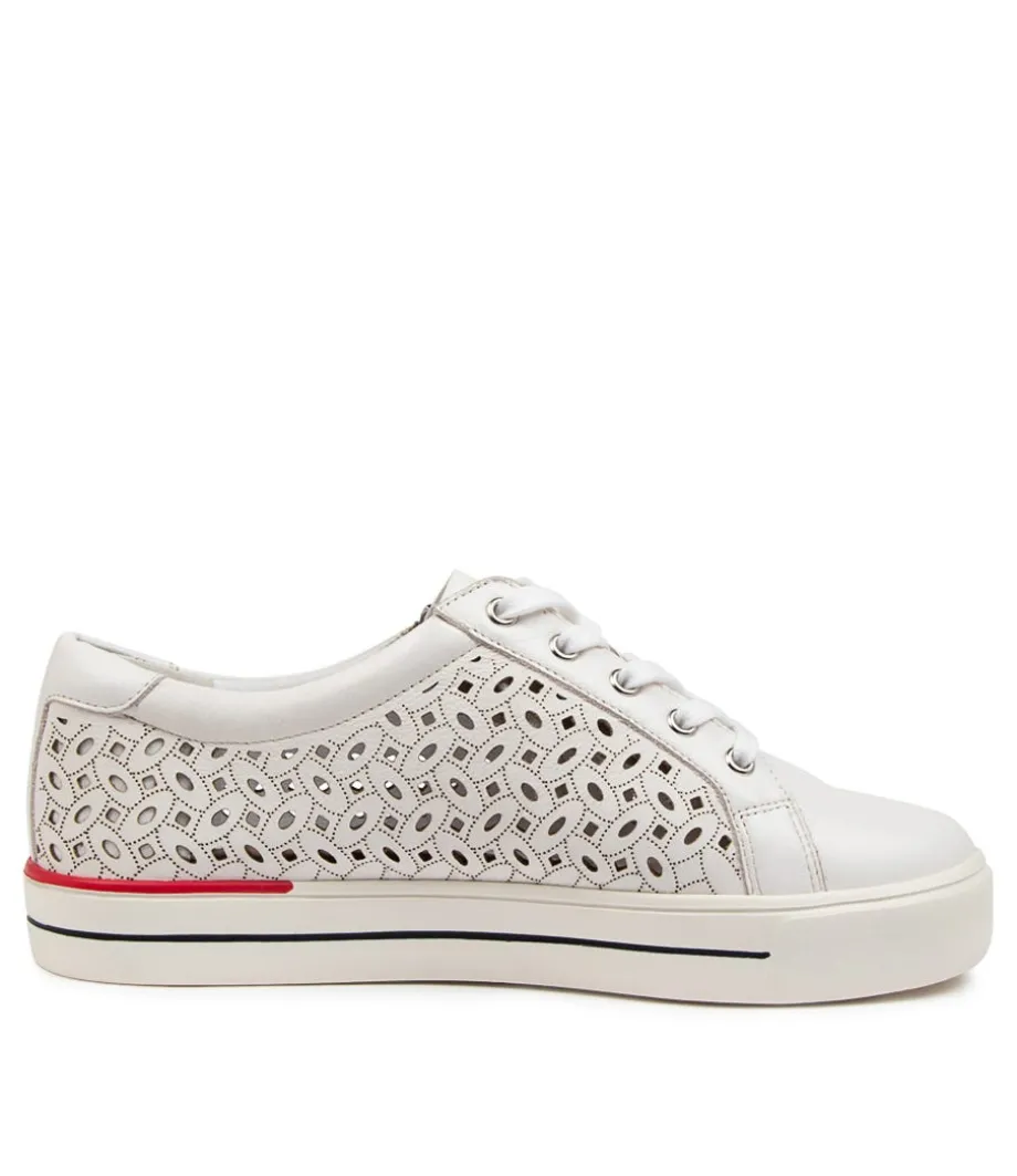 Ayleen W White Leather