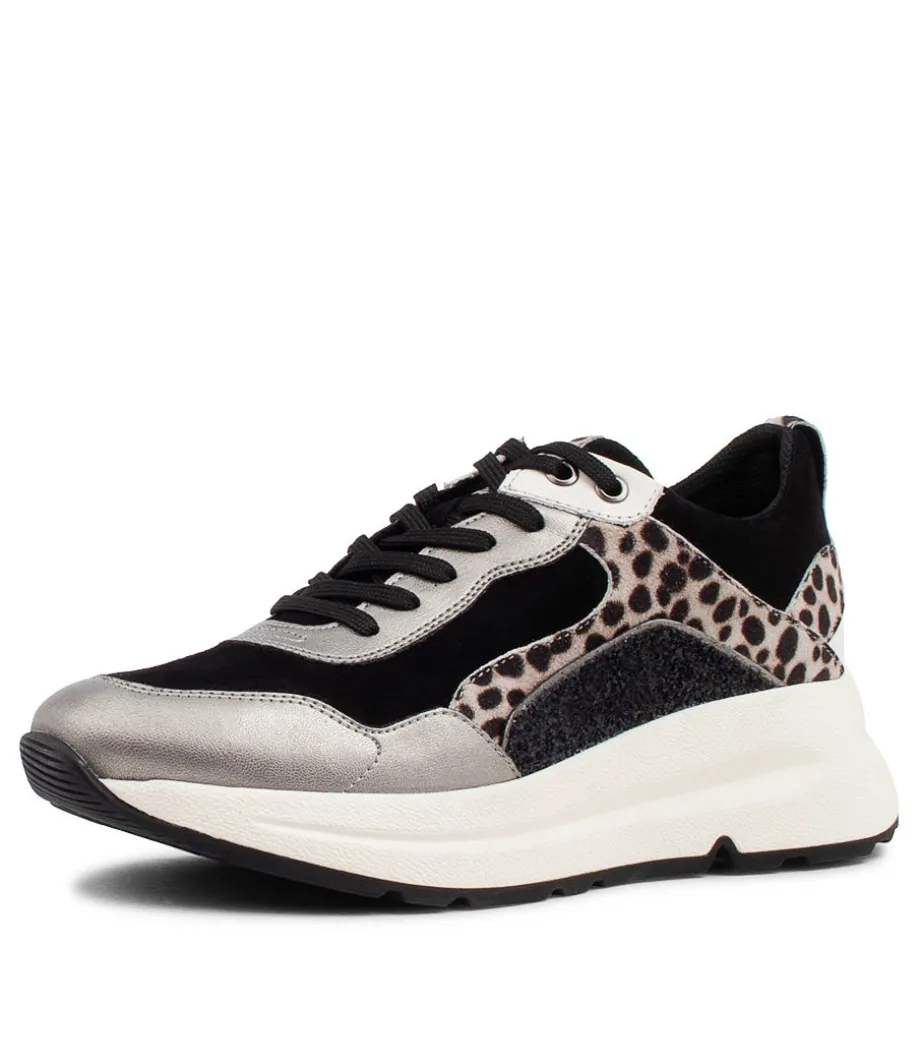 Backsie Black Mix Suede Sneakers