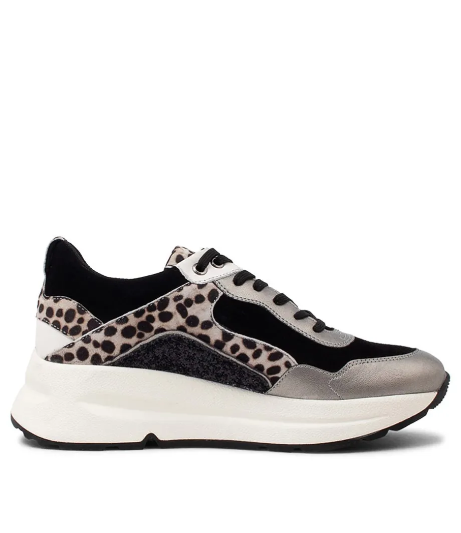 Backsie Black Mix Suede Sneakers