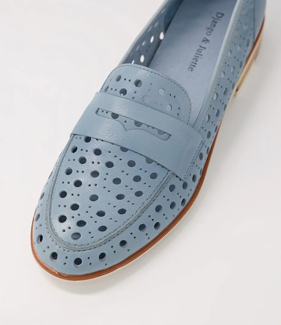 Balder Denim Leather Loafers