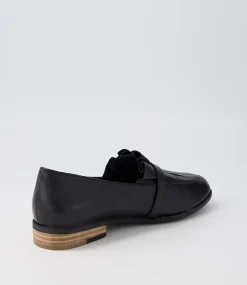 Banzos Black Leather Loafers