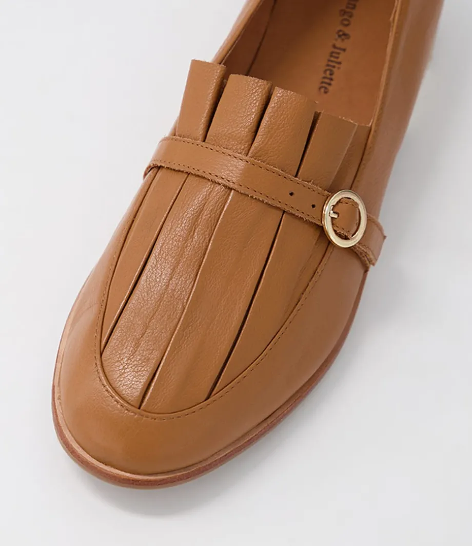 Banzos Dark Tan Leather Loafers