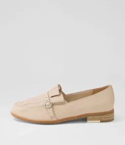 Banzos Nude Leather Loafers