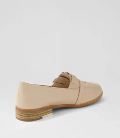 Banzos Nude Leather Loafers