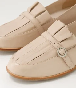 Banzos Nude Leather Loafers