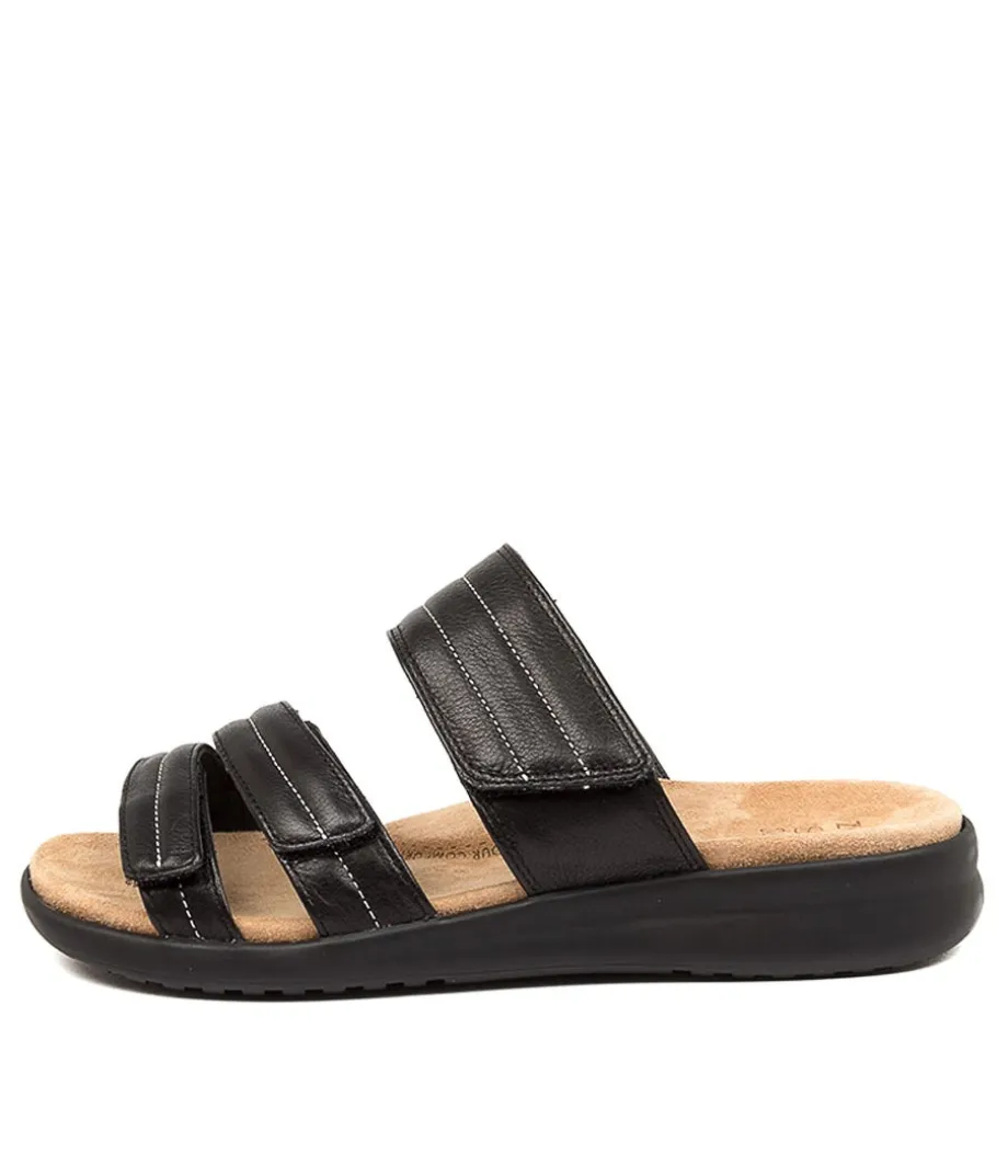 Barbra Xw Black-Black Lea
