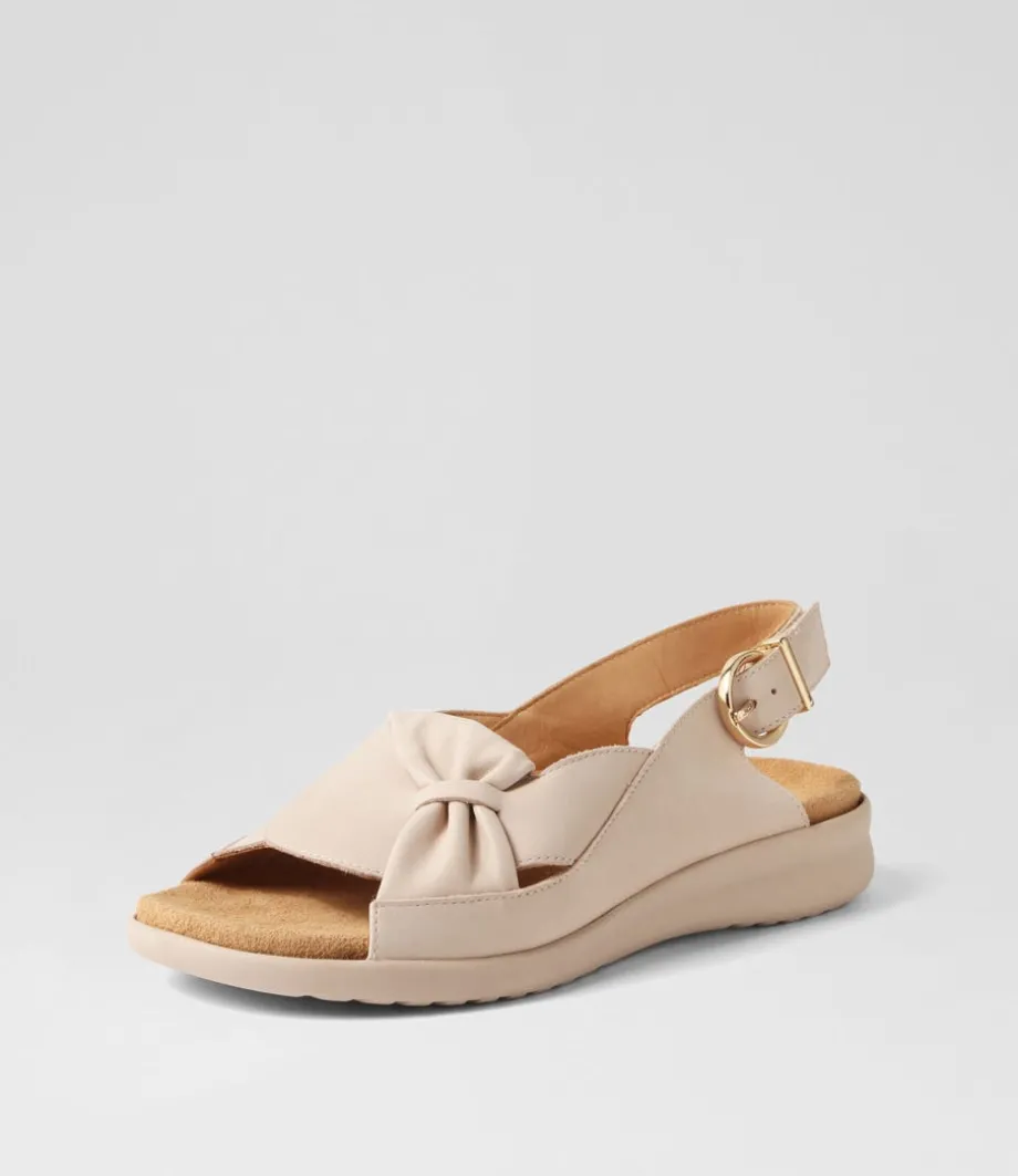 Bari Xw Almond Leather Sandals