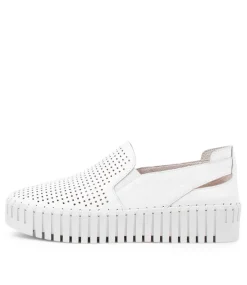 Bartas White Leather Sneakers