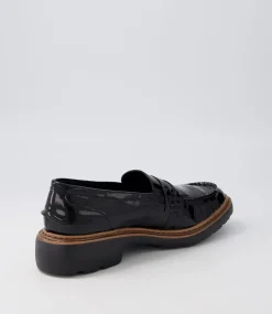 Benicio Black Patent Leather Loafers