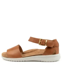 Beverly Xw Tan-White Leather Sandals