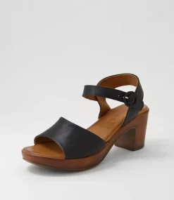 Blaide Black Natural Leather Sandals