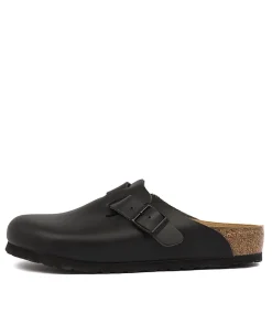 Boston Black Smooth Leather