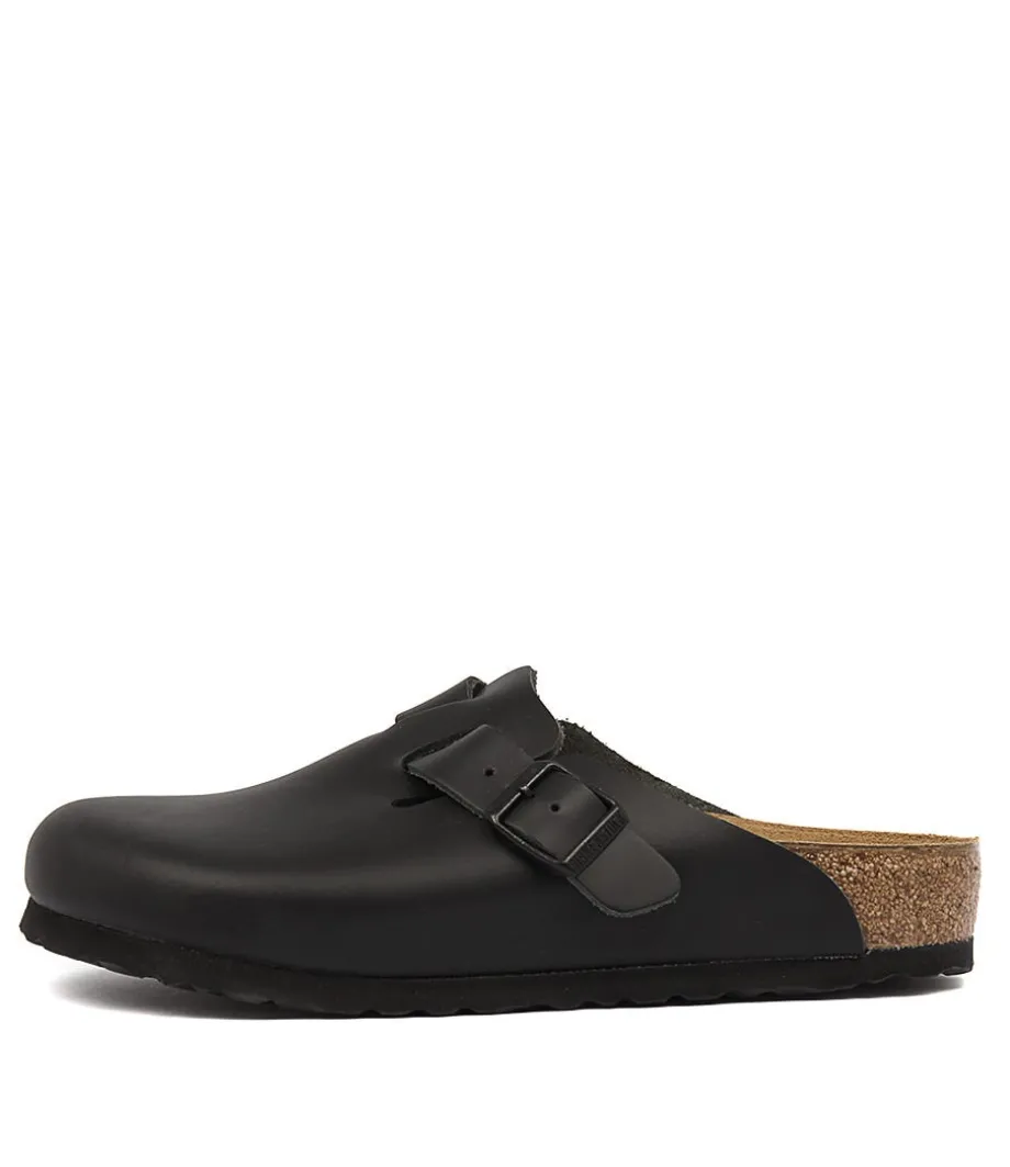 Boston Black Smooth Leather