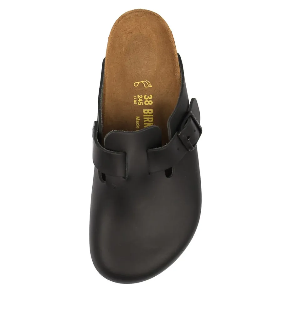 Boston Black Smooth Leather