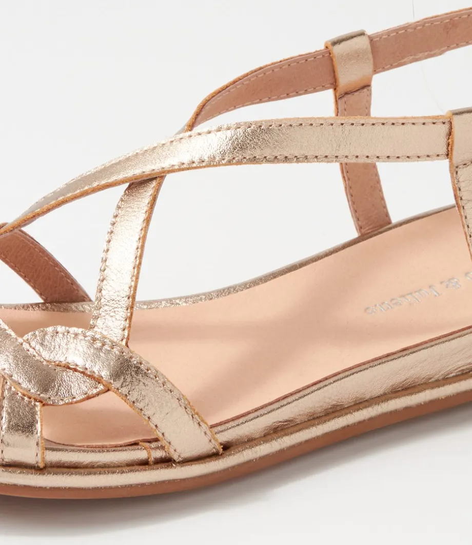Bowey Champagne Leather Sandals