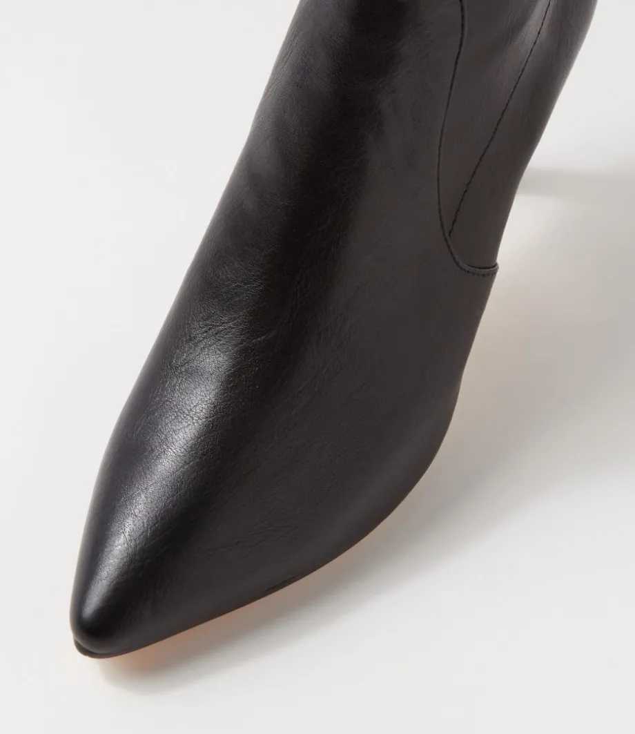 Boydy Black Stretch Smooth Knee High Boots