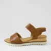 Briva Camel Leather Sandals
