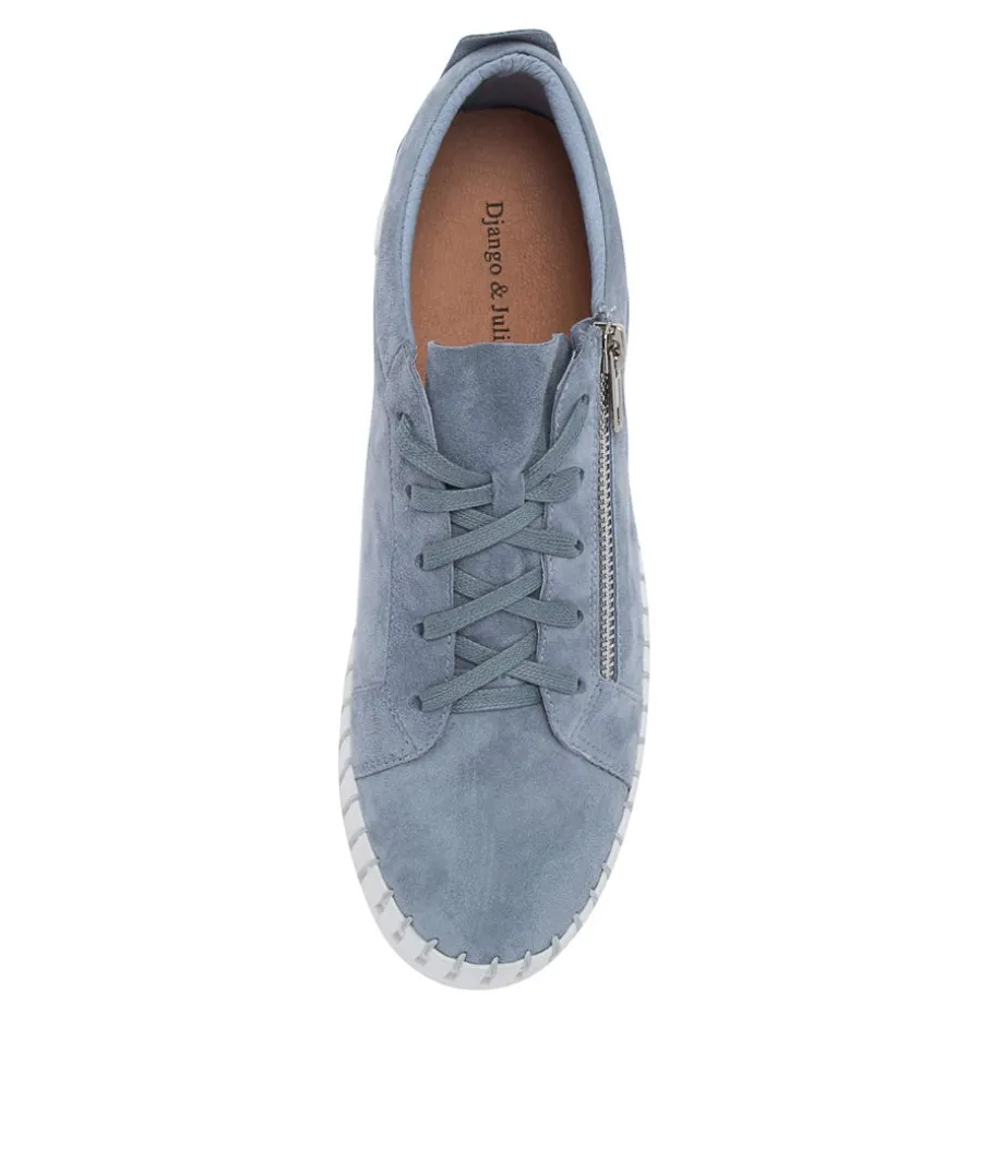 Bump Steel Suede Sneakers White Sole