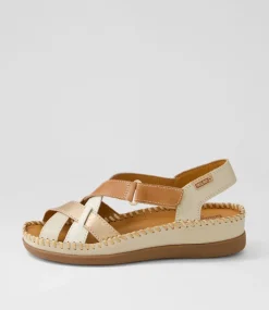 Cadaques 41 Marfil Leather Sandals
